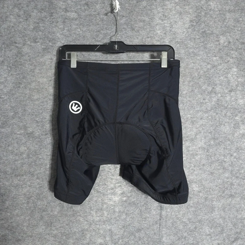 Canari Cycling Shorts Mens Large Black Padded Chamois Biking Spandex Athletic